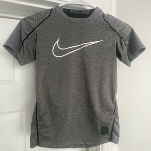 Nike Pro Kids Heather Gray T-Shirt